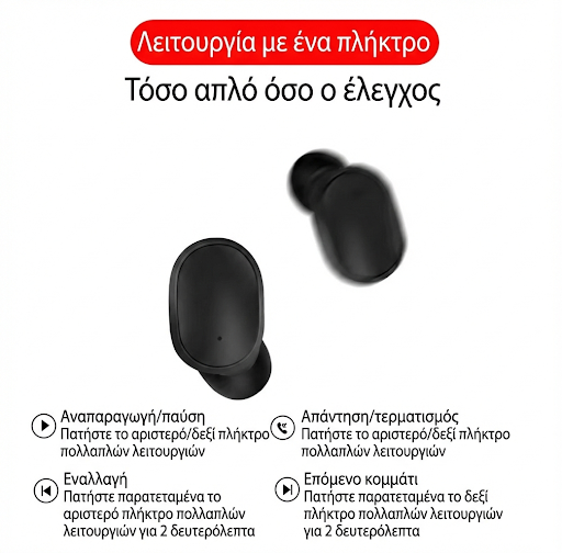 Ασύρματα Bluetooth Ακουστικά TWS