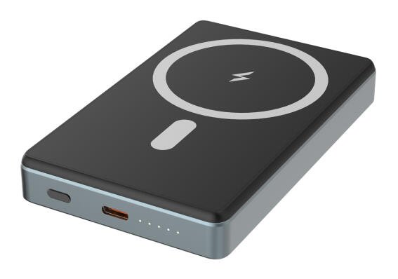 POWERTECH power bank PT-1377 10000mah magnetic wireless 20W γκρι